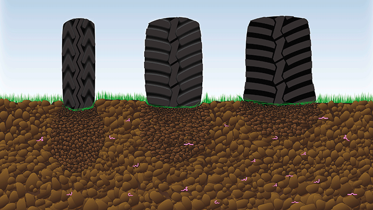 Soil health: how to conserve the sward with the right tyres 