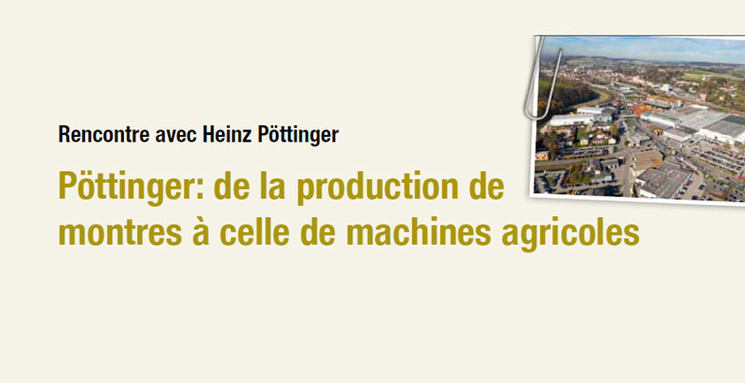 Interview de Heinz Pöttinger dans le magazine belge TRACTOR POWER