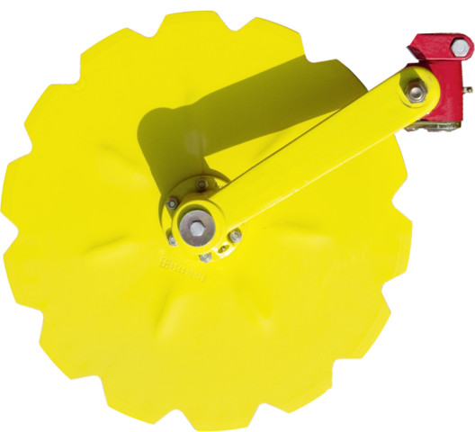 Scalloped disc coulter