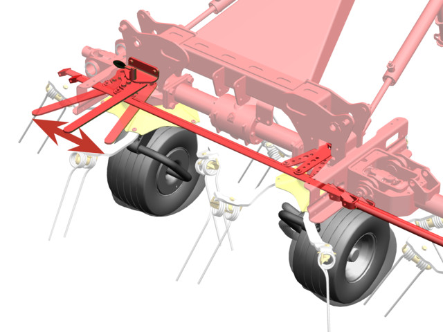 Mechanical fenceline tedding system