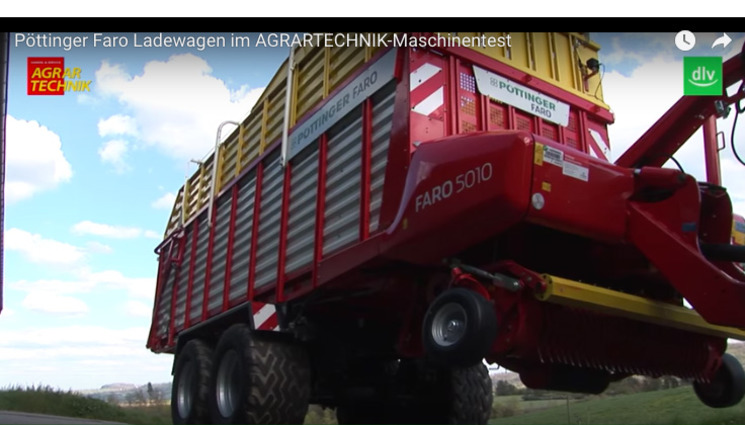 FARO Ladewagen glänzt im AGRARTECHNIK-Maschinentest