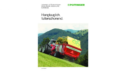 Neues Prospekt: BOSS ALPIN Ladewagen