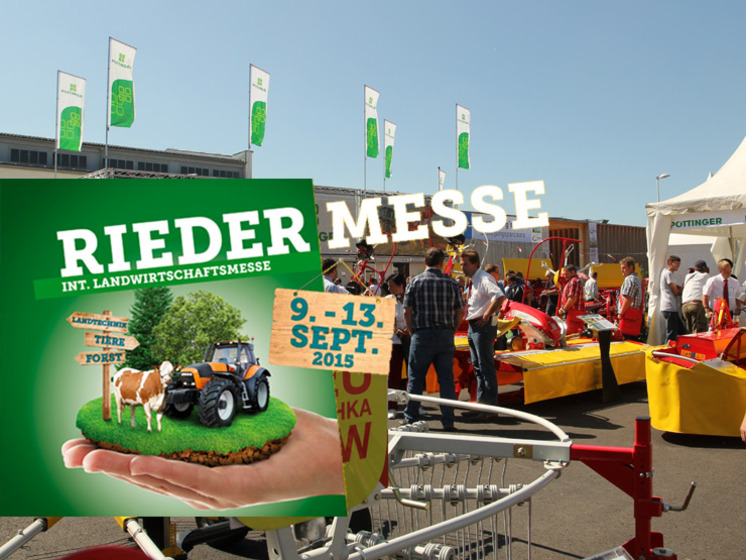 Vorschau: PÖTTINGER auf Rieder Messe von 9.-13.9.2015