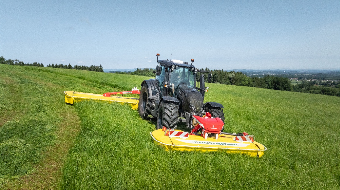 Nieuwe functie voor bekroonde Pöttinger frontmaaier 