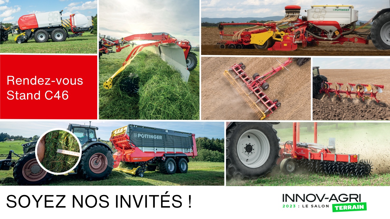 Soyez les invités de PÖTTINGER à Innov'Agri 2023