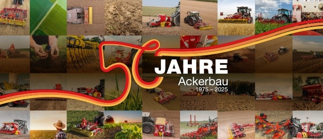 PÖTTINGER: TOP VT 12540 C mit neuem Feature, 50 Jahre Ackerbau, AMICO F und AEROSEM F Kombination, Neues im Fanshop, neue Videos
