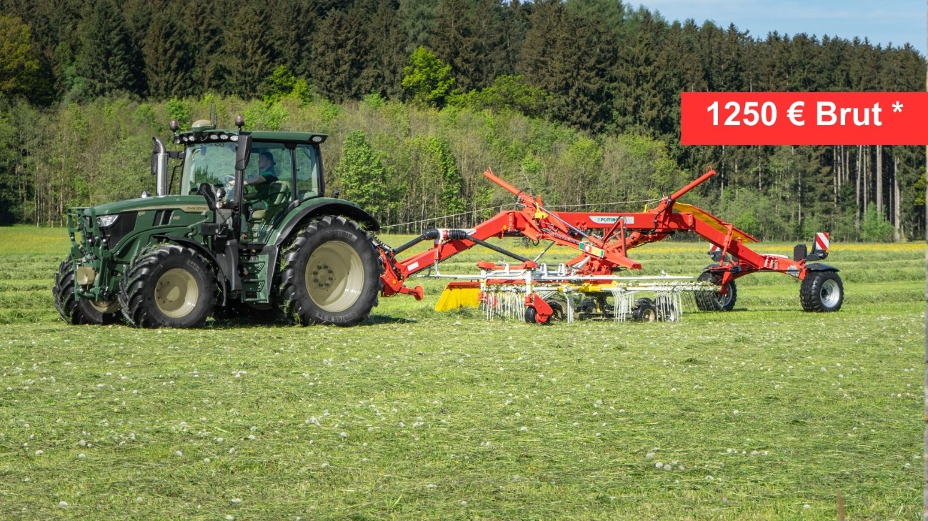 Andaineur à double rotors à dépose latérale TOP VT 6820 - 7620 S