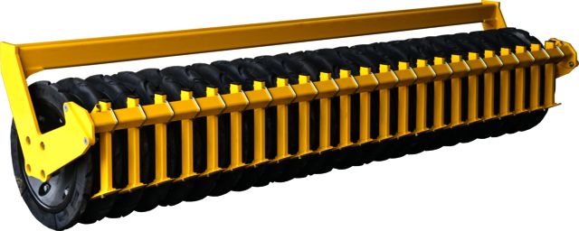 Rubber packer roller