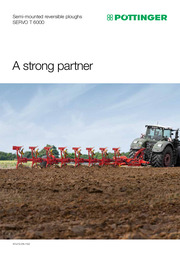 Semi-mounted reversible ploughs SERVO T 6000