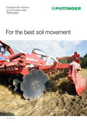 Compact disc harrows up to 6 metres wide TERRADISC