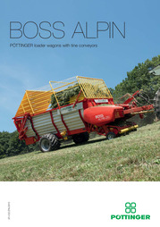 BOSS ALPIN loader wagons with tine conveyors