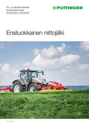 Etu- ja takakiinnitteiset lautasniittokoneet NOVADISC, NOVACAT