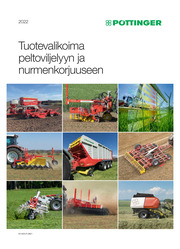 PÖTTINGER Tuotevalikoima peltoviljelyyn ja nurmenkorjuuseen 2022