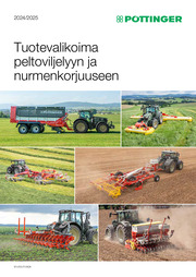 Tuotevalikoima peltoviljelyyn ja nurmenkorjuuseen 2024/2025