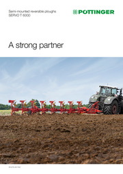 Semi-mounted reversible ploughs SERVO T 6000
