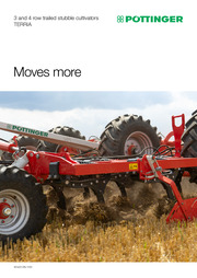 TERRIA 3 and 4 row trailed stubble cultivators