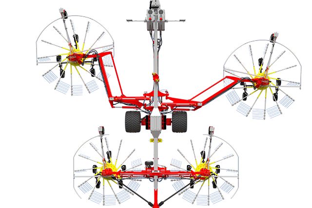 Hydraulicky nastavitelný pracovní záběr